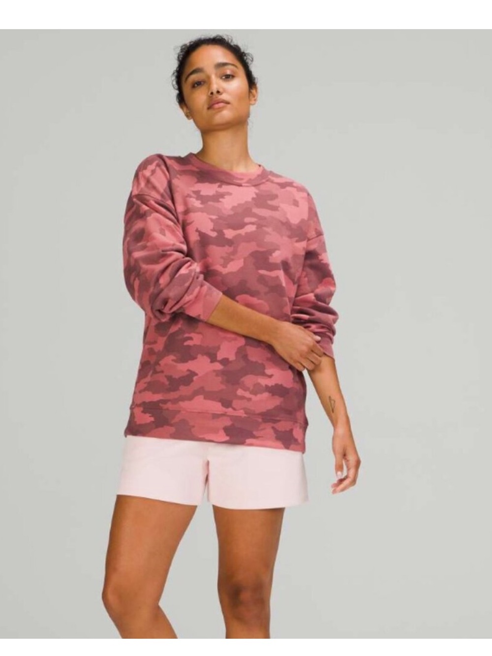 lululemon athletica Rose Camo Oversized Crewneck Sweatshirt